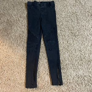 Comme Stretch Waistband Black Jeggings